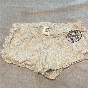 PINK Victoria's Secret Light Gray Booty Short PJs